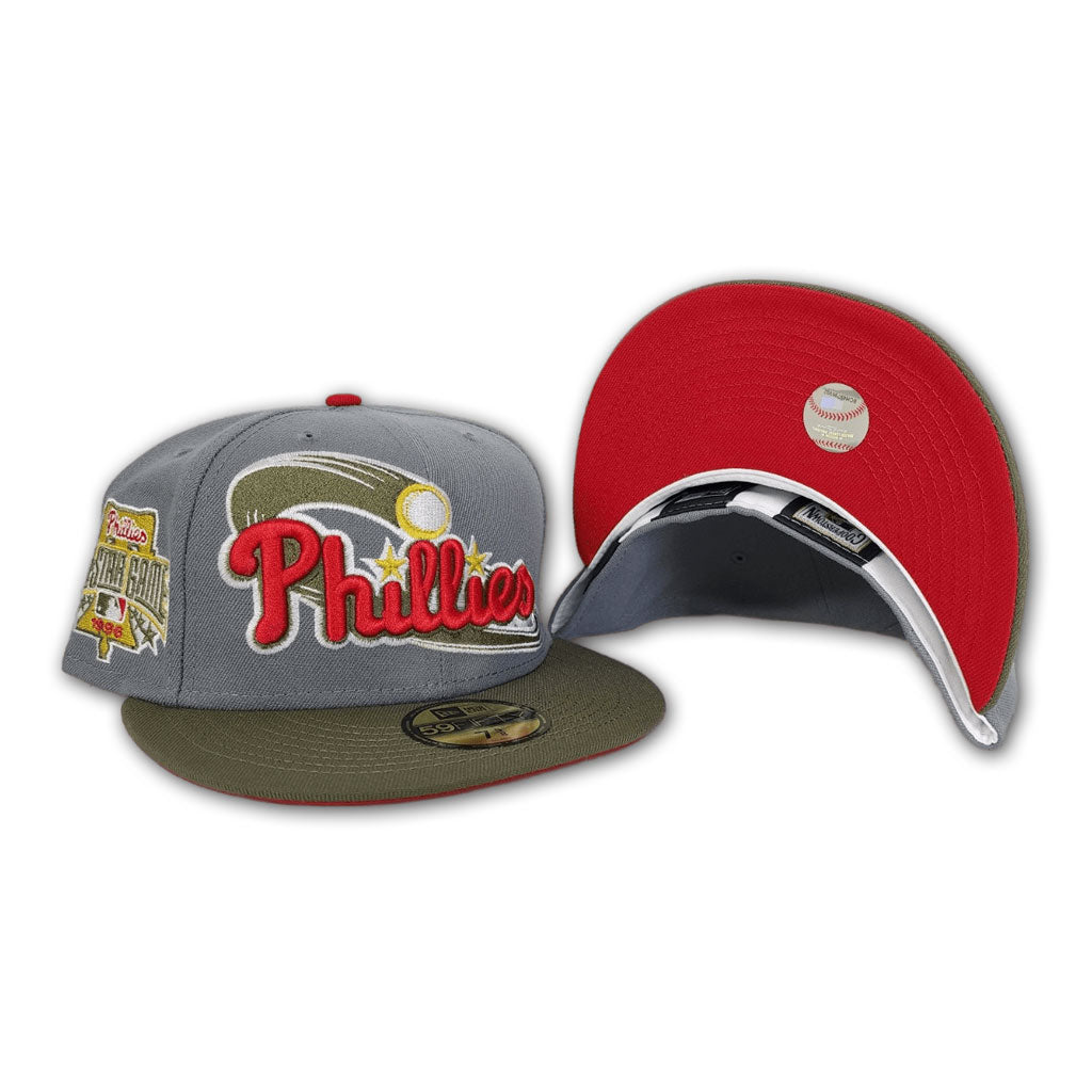 Shop New Era 59Fifty Phillies Logo History Patch Fitted Hat