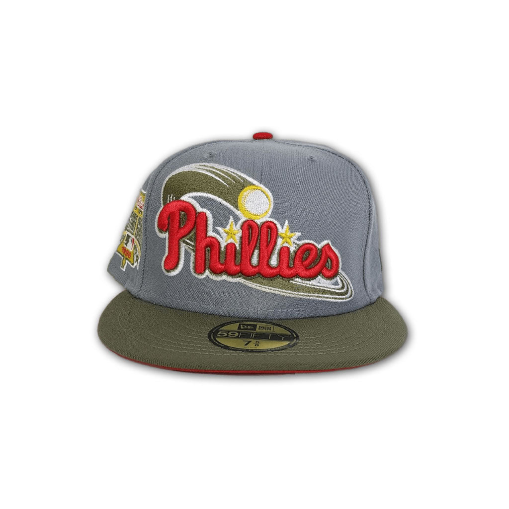 Philadelphia Phillies New Era Green Custom Side Patch 59FIFTY Fitted Hat, 7 1/4 / Green