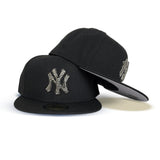 Swarovski Crystal Black New York Yankees New Era 59Fifty Fitted