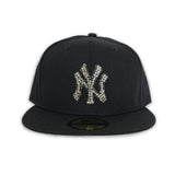 Swarovski Crystal Black New York Yankees New Era 59Fifty Fitted