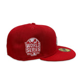 Swarovski Crystal Red Atlanta Braves 2021 World Series Side Patch New Era 59Fifty Fitted