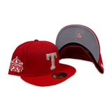 Swarovski Crystal Red Texas Rangers 1995 All Star Game Side Patch New Era 59Fifty Fitted