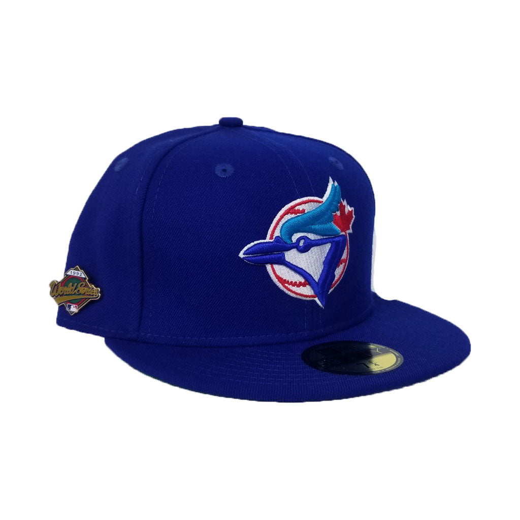 TORONTO BLUE JAYS 1992 WORLD SERIES METAL PIN NEW ERA 59FIFTY FITTED HAT