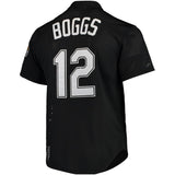 Tampa Bay Rays Wade Boggs Mitchell & Ness Black Cooperstown 1991 Mesh Batting Practice Jersey