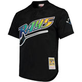 Tampa Bay Rays Wade Boggs Mitchell & Ness Black Cooperstown 1991 Mesh Batting Practice Jersey