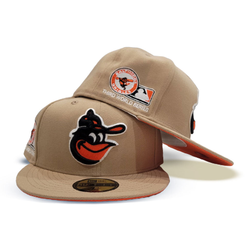 Baltimore Orioles COOP SOLID FASHION Orange-White Fitted Hat