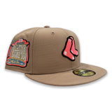Tan Boston Red Sox Pink Bottom 1999 All Star Game Side Patch New Era 59Fifty Fitted