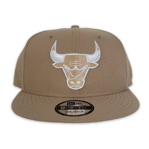 Tan Chicago Bulls Gray Bottom New Era 9Fifty Snapback – Exclusive ...