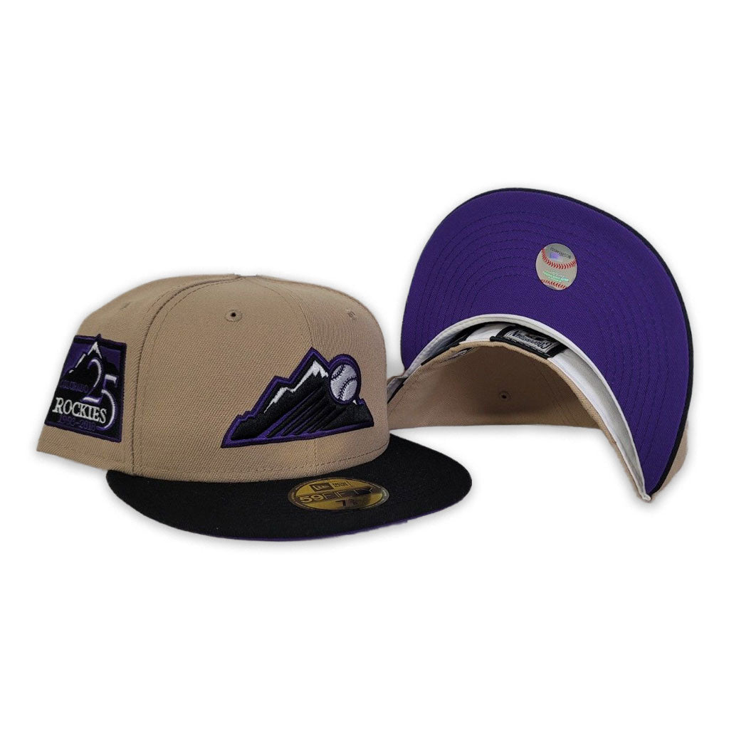 Colorado Rockies New Era Black Custom Mint Side Patch 59FIFTY Fitted Hat, 7 1/2 / Black