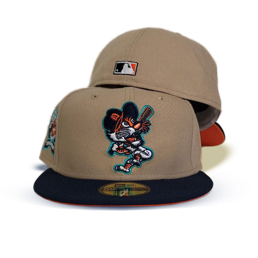 Detroit Tigers Tiger TIGERFILL New Era 59FIFTY Fitted Hat (Black Orange Under BRIM) 7 1/4