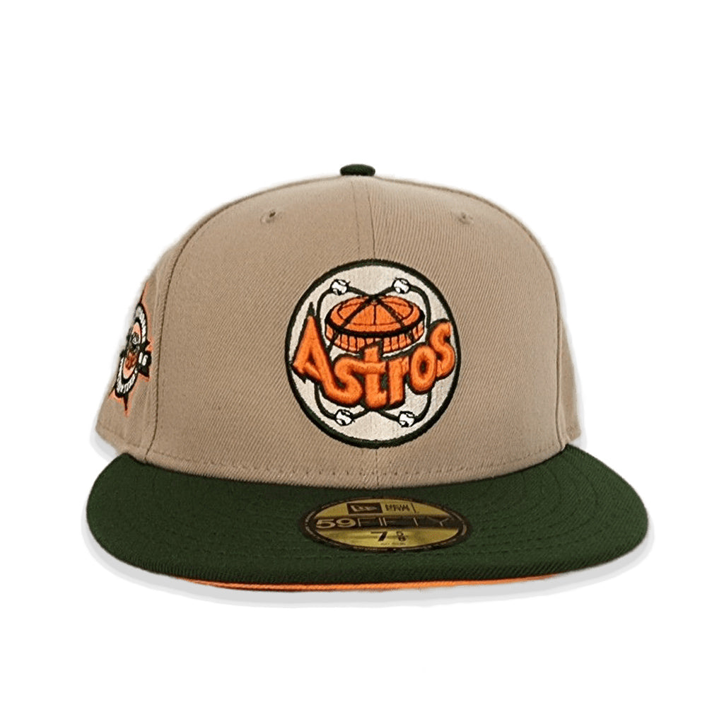 HOUSTON ASTROS COLOR- CAMEL/BROWN LOGO- ORANGE H STAR UNDER VISOR