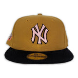 Tan New York Yankees Black Corduroy Visor Pink Bottom 1999 World Series Side Patch New Era 59Fifty Fitted