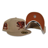 Tan Oakland Athletics Rust Bottom 40th Anniversary Side Patch New Era 59Fifty Fitted