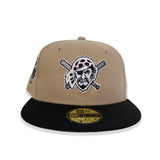 Tan Pittsburgh Pirates Black Visor Pink Bottom 2006 All Star Game Side Patch New Era 59Fifty Fitted
