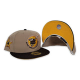 Tan San Diego Padres Brown Visor Yellow Bottom 1978 All Star Game Side patch "Oatmeal Collection" New Era 59Fifty Fitted