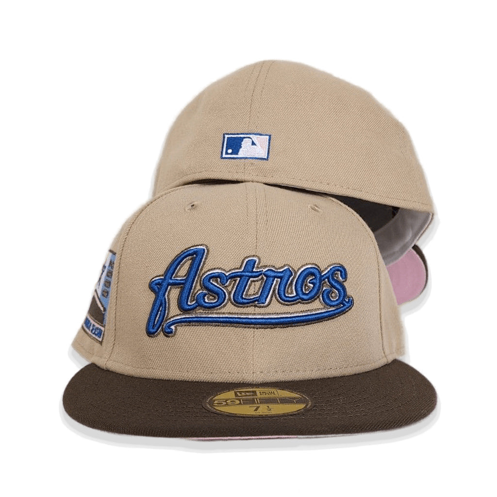 Tan Scrip Houston Astros 2000 Inaugural Season New Era 59FIFTY Fitted 77/8