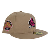 Tan St. Louis Cardinals Fusion Pink Bottom 1964 World Series New Era 59Fifty Fitted