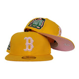 Taxi Yellow Boston Red Sox Pink Bottom 1999 All Star Game Side Patch New Era 59Fifty Fitted