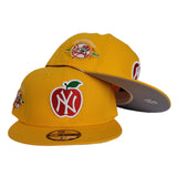 Taxi Yellow New York Yankees 100th Anniversary Big Apple Gray Bottom New Era 59Fifty Fitted