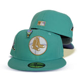 Teal Boston red Sox Lavender Bottom 1961 All Star Game Side Patch New Era 59Fifty Fitted