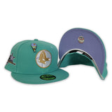 Teal Boston red Sox Lavender Bottom 1961 All Star Game Side Patch New Era 59Fifty Fitted