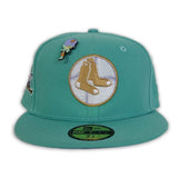 Teal Boston red Sox Lavender Bottom 1961 All Star Game Side Patch New Era 59Fifty Fitted