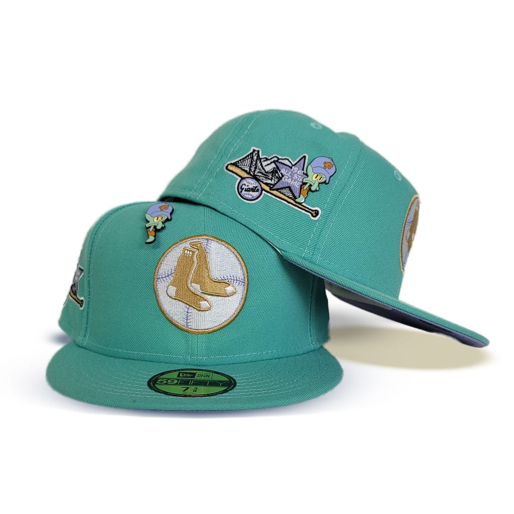 Boston Red Sox Green/Teal New Era 59FIFTY Fitted Hat - Clark Street Sports