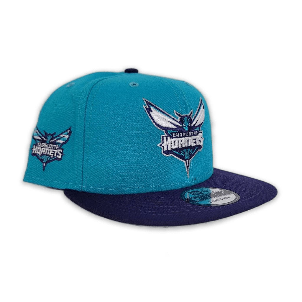 Teal Charlotte Hornets Purple Visor New Era 9Fifty Snapback – Exclusive  Fitted Inc.