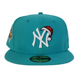 Teal New York Yankees Red Bottom 2000 World Series New Era 59Fifty Fitted