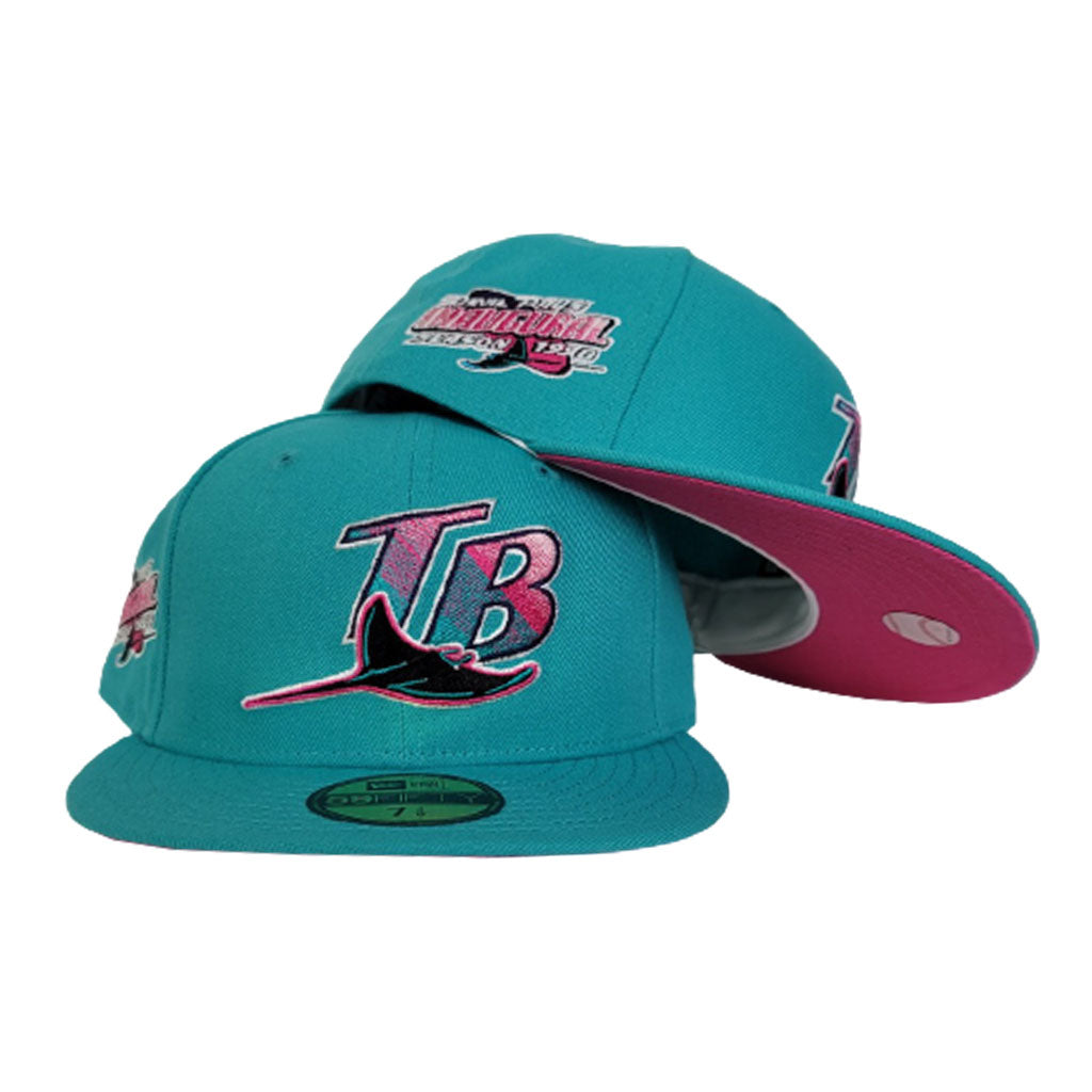 New Era Tampa Bay Rays Black Inaugural Season 1998 Black Throwback Edition 59FIFTY Fitted Hat