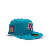 Teal Boston Red Sox Purple Bottom New Era Fitted