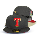 Texas Rangers Red Bottom 2020 Inaugural Season Side Patch New Era 59Fifty Fitted