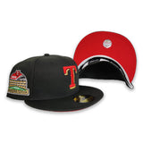 Texas Rangers Red Bottom 2020 Inaugural Season Side Patch New Era 59Fifty Fitted