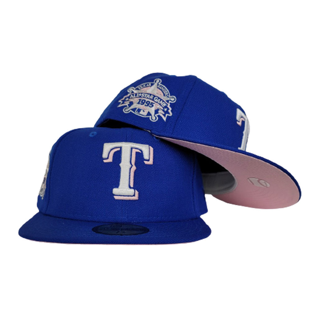 Texas Rangers Royal Blue Pink Bottom 1985 All Star Game New Era 59Fifty Fitted