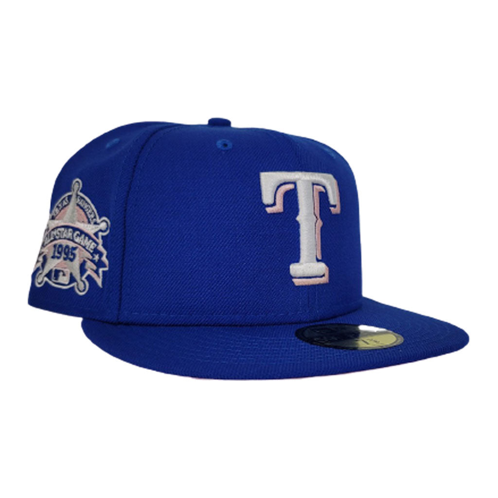Texas Rangers Royal Blue Pink Bottom 1985 All Star Game New Era 59Fifty Fitted