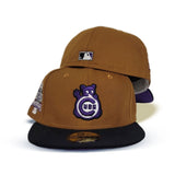 Toast Chicago Cubs Black Corduroy Visor Purple Bottom 1990 All Star Game Side Patch New Era 59Fifty Fitted