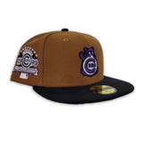 Toast Chicago Cubs Black Corduroy Visor Purple Bottom 1990 All Star Game Side Patch New Era 59Fifty Fitted