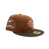 Toast Texas Rangers Brown Visor Gray Bottom 2020 Inaugural Side Patch New Era 59Fifty Fitted