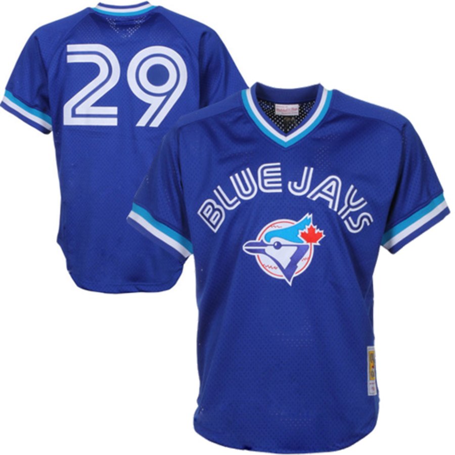 Majestic Joe Carter 1993 Toronto Blue Jays World Series Alternate Blue Jersey - Men's MLB
