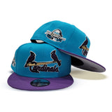 Turquois Blue St. Louis Cardinals Gray Bottom 2009 All Star Game Side Patch 9Fifty New Era Snapback