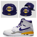 Matching New Era Los Angeles Lakers Snapback Hat For Jordan Legacy 312 Lakers