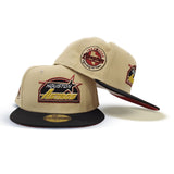 Vegas Gold Houston Astros Black Visor Brick Red Bottom Celebrating 45 Years Side Patch New Era 59Fifty Fitted