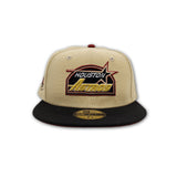 Vegas Gold Houston Astros Black Visor Brick Red Bottom Celebrating 45 Years Side Patch New Era 59Fifty Fitted