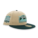 Vegas Gold Houston Astros Dark Green Visor Mint Green Bottom 50th Anniversary Side Patch New Era 59Fifty Fitted