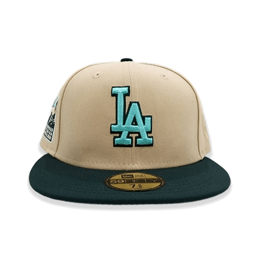 59FIFTY Los Angeles Dodgers Vegas Gold/Sky/Gray 60th Anniversary Patch