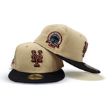 Vegas Gold New York Mets Black Visor Red Bottom Shea Stadium Side Patch New Era 59Fifty Fitted