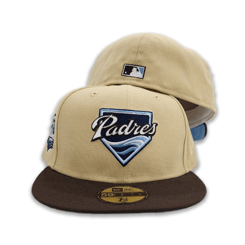 New Era 59FIFTY San Diego Padres Stadium Patch Hat - Light Blue, Gold 7 3/4