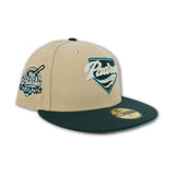 Vegas Gold San Diego Padres Dark Green Visor Mint Bottom 40th Anniversary Side Patch New Era 59Fifty Fitted