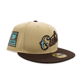 Vegas Gold Script Chicago Cubs Brown Visor Gray Bottom 1933 All Star Game Side Patch New Era 59Fifty Fitted