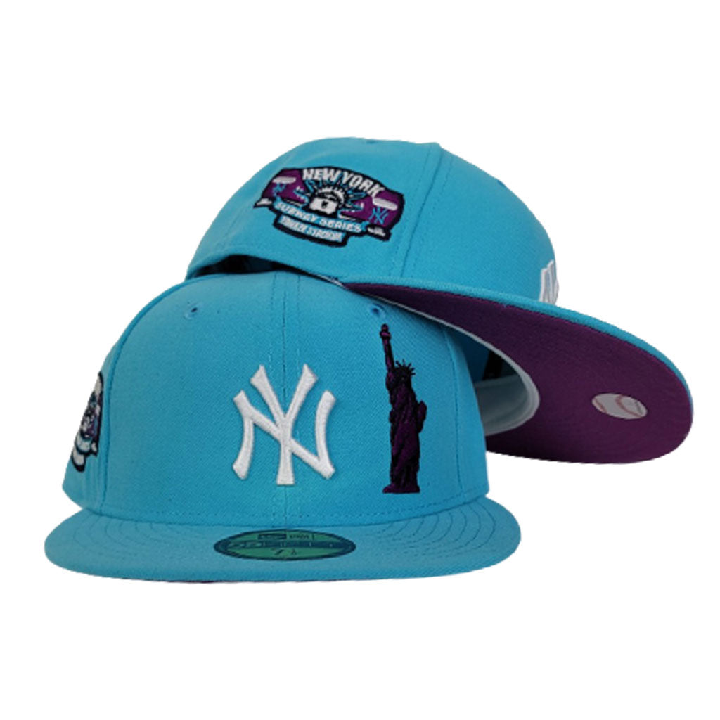 Statue Of Liberty New York Yankees Subway Series New Era 59Fifty Fitted Hat  (Orange Blue Tint Under Brim)